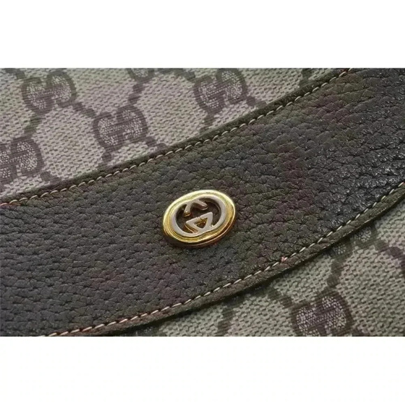 GUCCI Web Sherry Line Shoulder Tote Bag GG PVC, Vintage Authenticated - Picture 11 of 17